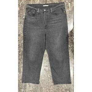 Levi’s Ribcage Straight Ankle Woman’s Denim Jeans Size: 18W